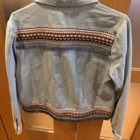 Jack by BB DAKOTA Light Blue Denim Jacket with Embroidered Details - Picture 2 of 8